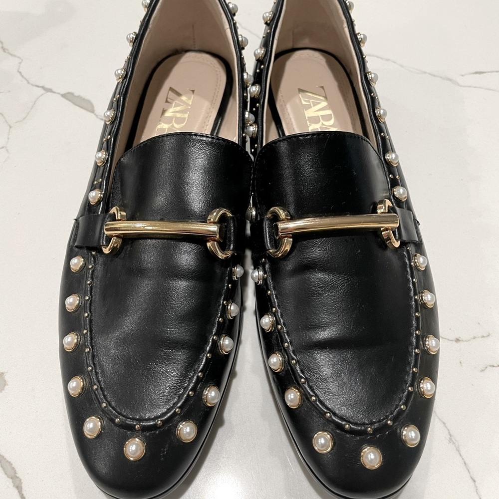 Black Zara Loafers